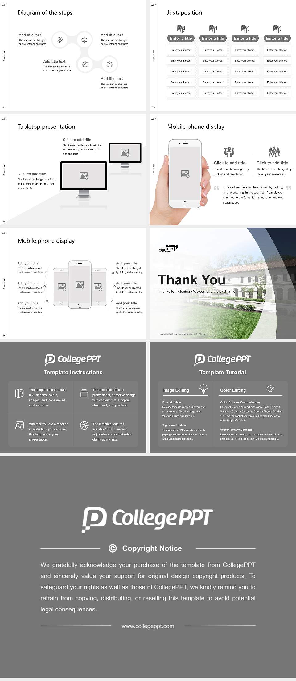 Yeshiva of the Telshe Alumni Competition/Entrepreneurship Contest PPT Template4:3 ratio PPT effect preview image9