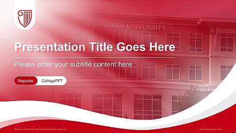 Strayer University-Virginia(Chesterfield campus) Lecture Sharing and Networking Event PPT Template