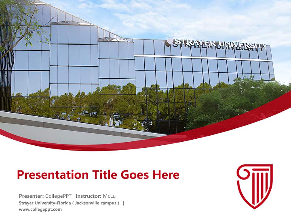 Strayer University-Florida（Jacksonville campus） Course/Courseware Creation PPT Template4:3 ratio PPT effect preview image5