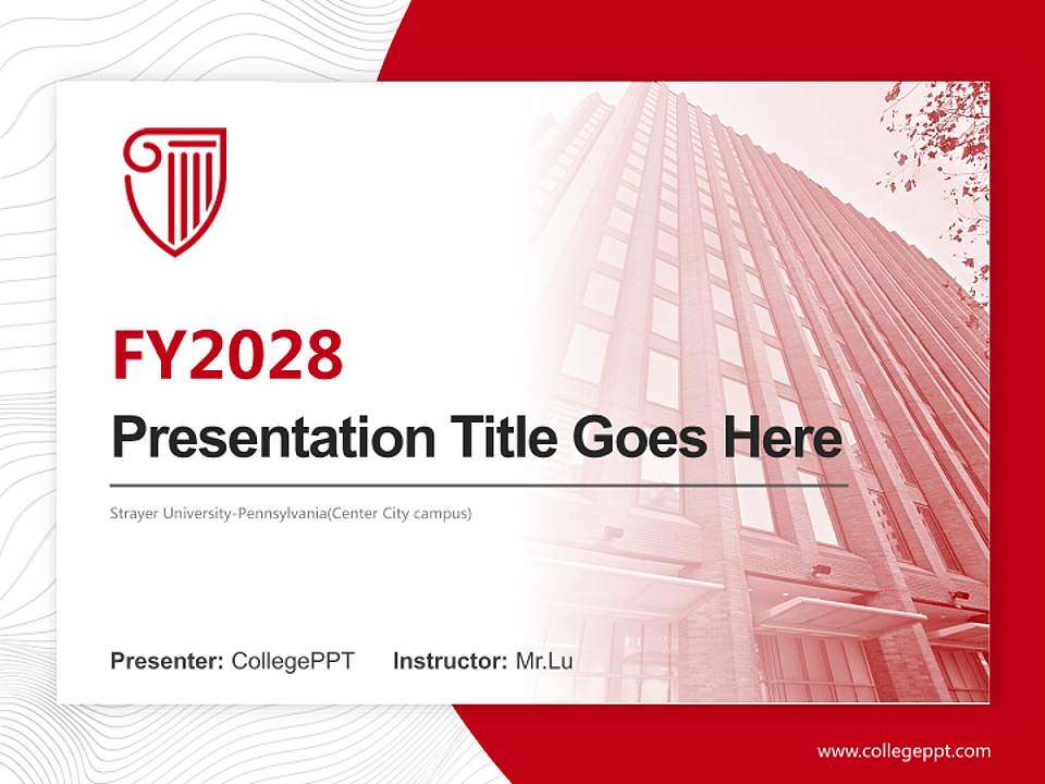 Strayer University-Pennsylvania(Center City campus) Academic Presentation/Research Findings Report PPT Template4:3 ratio PPT effect preview image5