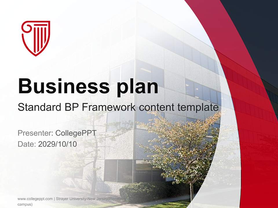Strayer University-New Jersey(Piscataway campus) Competition/Entrepreneurship Contest PPT Template4:3 ratio PPT effect preview image9