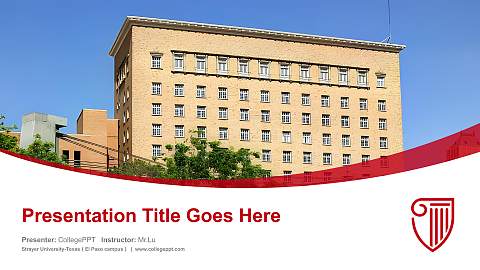 Strayer University-Texas（El Paso campus） Course/Courseware Creation PPT Template