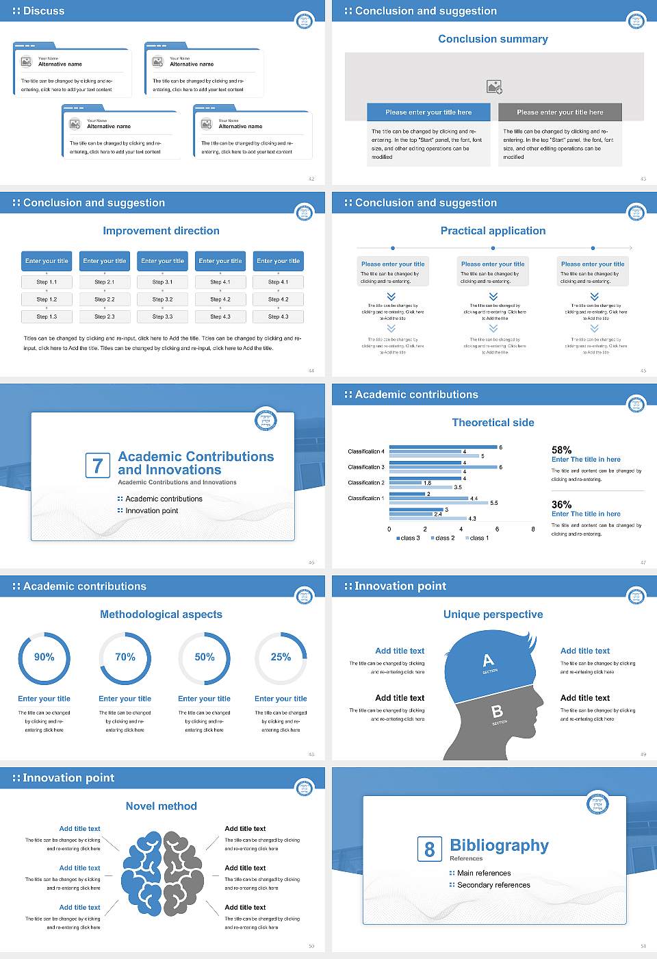 Yeshiva Zichron Aryeh Graduation Thesis Defense PPT Template16:9 ratio PPT effect preview image6