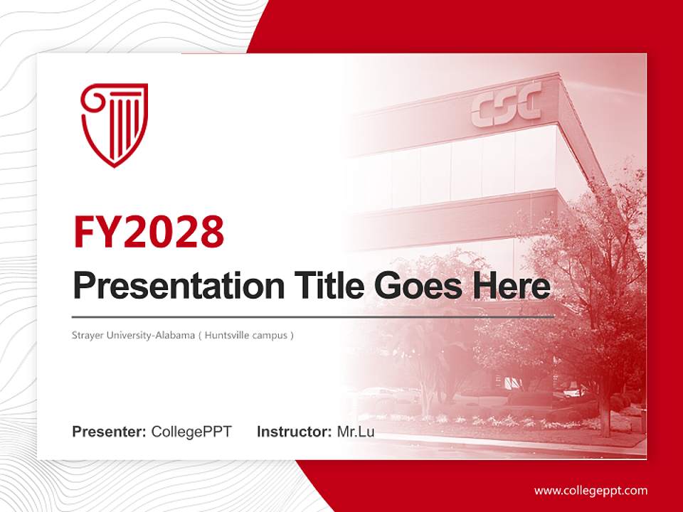 Strayer University-Alabama（Huntsville campus） Academic Presentation/Research Findings Report PPT Template4:3 ratio PPT effect preview image5