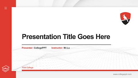 York College Thesis Proposal/Graduation Defense PPT Template
