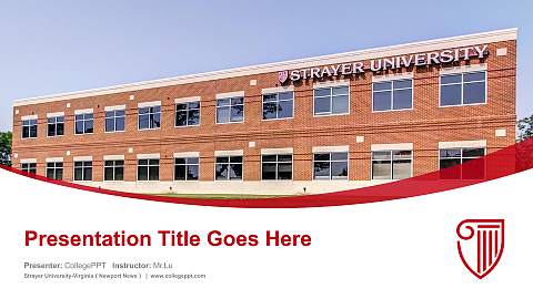 Strayer University-Virginia（Newport News） Course/Courseware Creation PPT Template