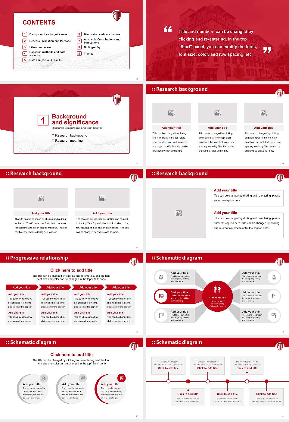 Strayer University-Pennsylvania(Allentown campus) Graduation Thesis Defense PPT Template16:9 ratio PPT effect preview image2