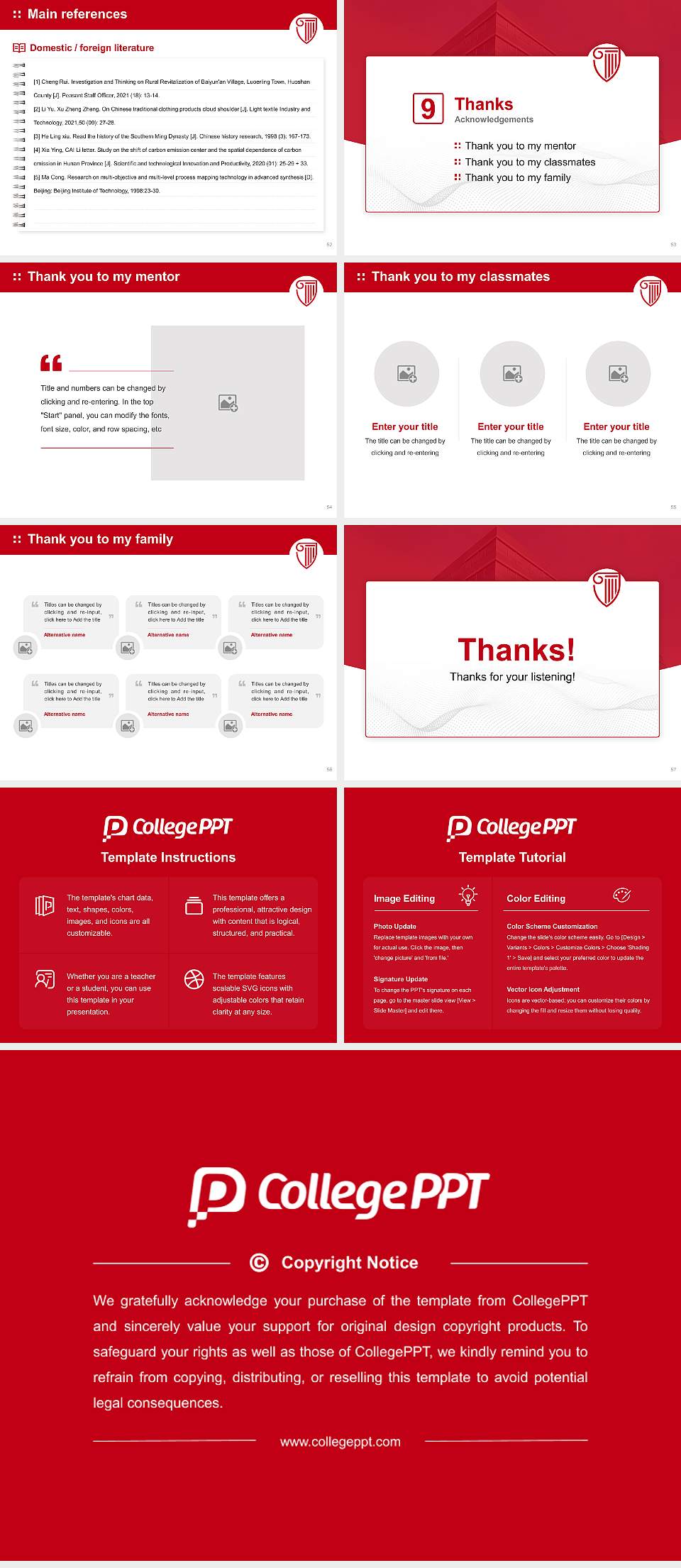 Strayer University-Pennsylvania(Lower Bucks County campus) Graduation Thesis Defense PPT Template4:3 ratio PPT effect preview image7