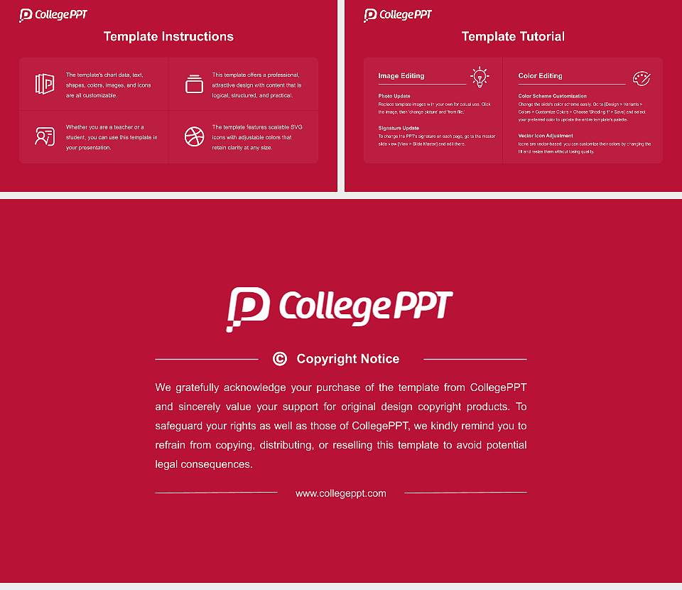 Youngstown State University Course/Courseware Creation PPT Template16:9 ratio PPT effect preview image5