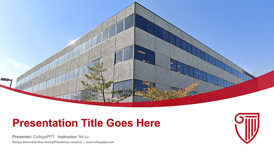 Strayer University-New Jersey(Piscataway campus) Course/Courseware Creation PPT Template16:9 ratio PPT effect preview image