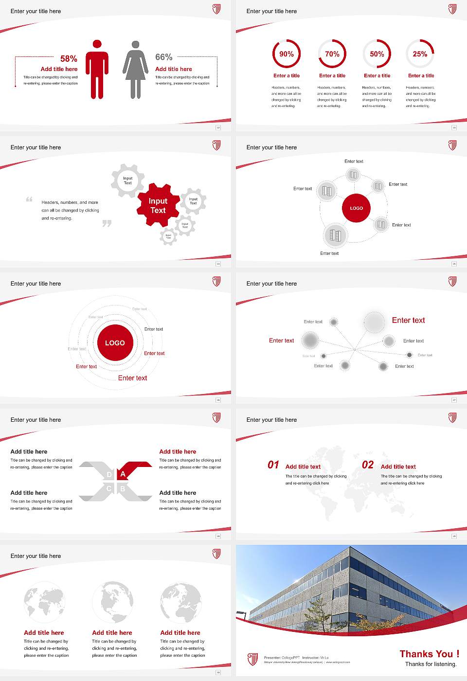 Strayer University-New Jersey(Piscataway campus) Course/Courseware Creation PPT Template16:9 ratio PPT effect preview image4