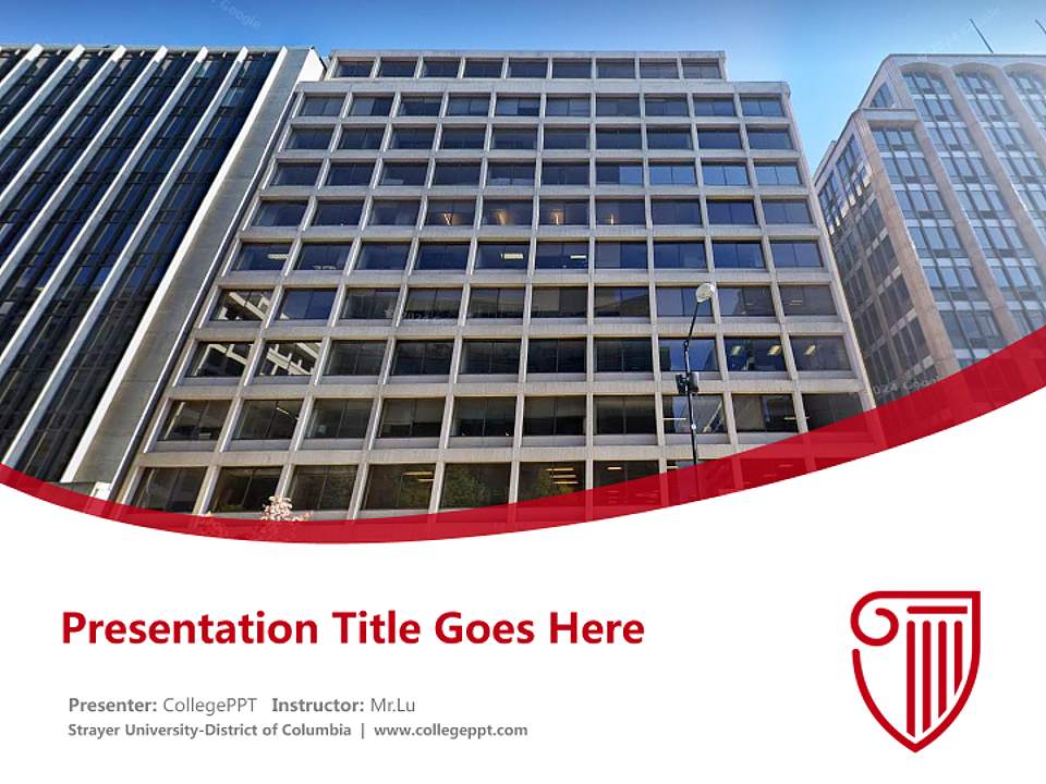 Strayer University-District of Columbia Course/Courseware Creation PPT Template4:3 ratio PPT effect preview image5