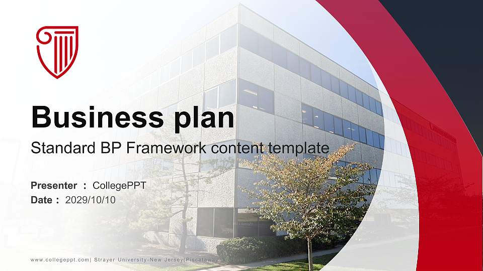 Strayer University-New Jersey(Piscataway campus) Competition/Entrepreneurship Contest PPT Template16:9 ratio PPT effect preview image