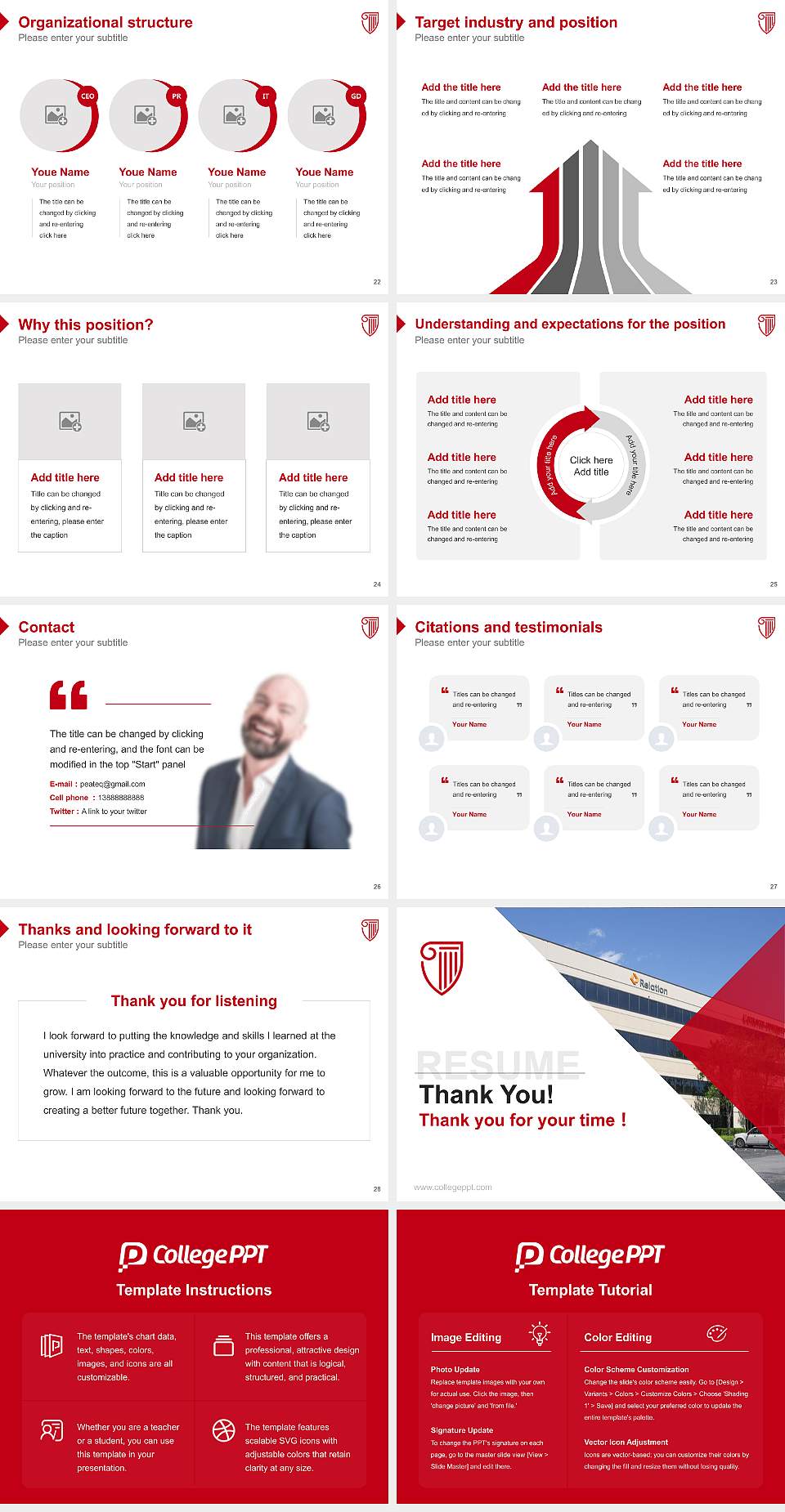 Strayer University-North Carolina(Greensboro campus) Resume PPT Template4:3 ratio PPT effect preview image4
