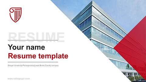 Strayer University-Pennsylvania(Lower Bucks County campus) Resume PPT Template