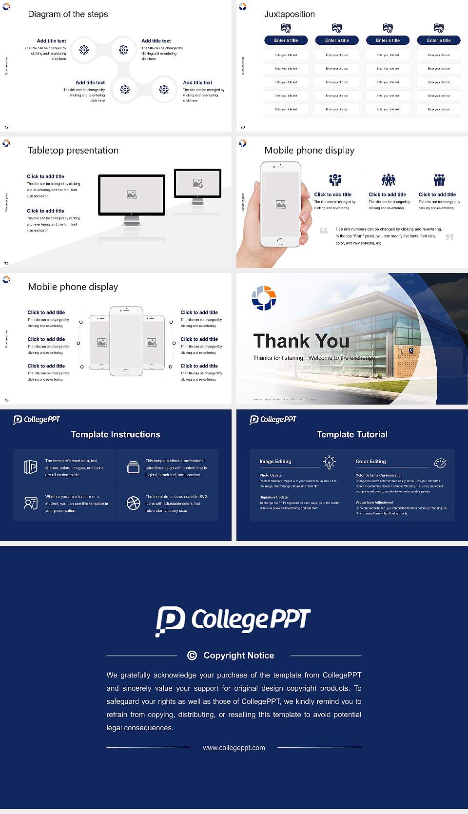 York Technical College Competition/Entrepreneurship Contest PPT Template16:9 ratio PPT effect preview image9