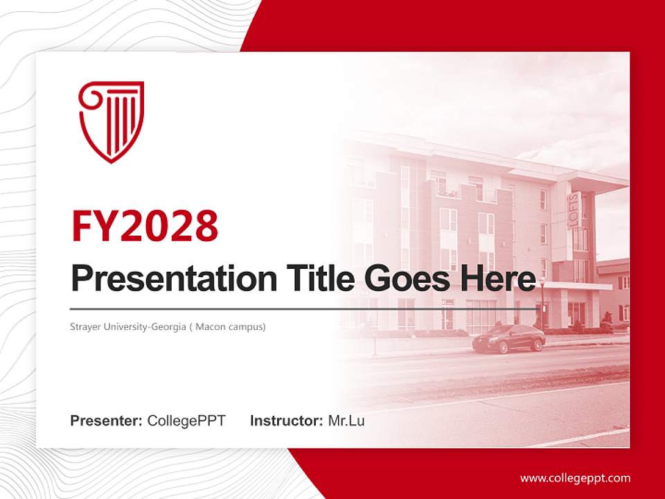 Strayer University-Georgia（Macon campus) Academic Presentation/Research Findings Report PPT Template4:3 ratio PPT effect preview image5