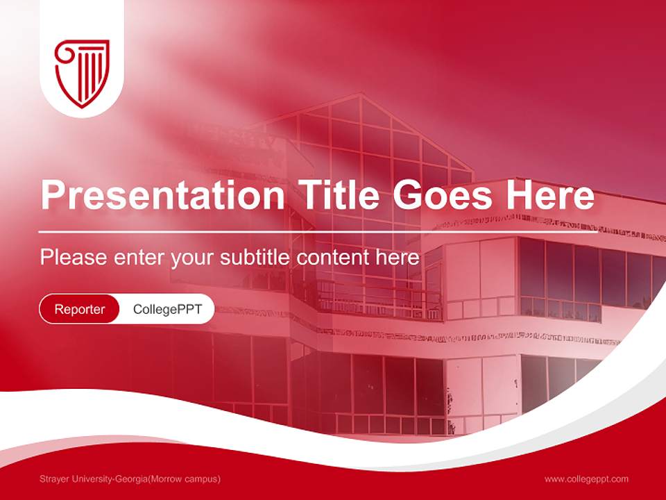 Strayer University-Georgia(Morrow campus) Lecture Sharing and Networking Event PPT Template4:3 ratio PPT effect preview image4