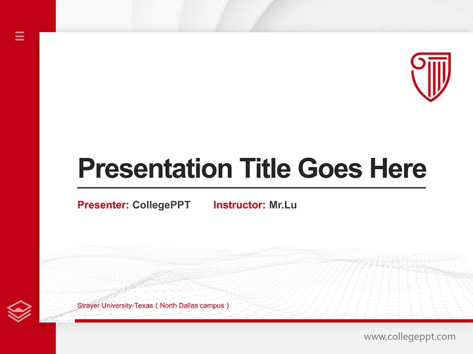 Strayer University-Texas（North Dallas campus） Thesis Proposal/Graduation Defense PPT Template4:3 ratio PPT effect preview image5