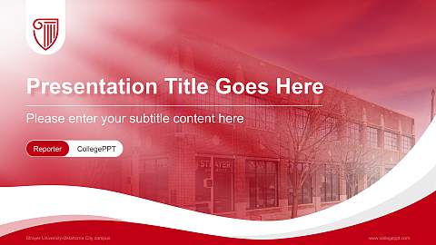 Strayer University-Oklahoma City campus Lecture Sharing and Networking Event PPT Template