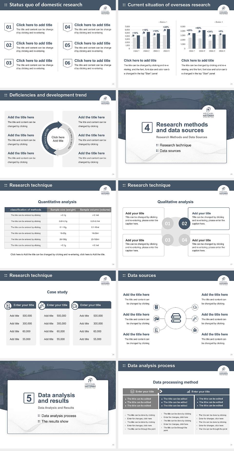 Yeshiva Shaar Hatorah Graduation Thesis Defense PPT Template4:3 ratio PPT effect preview image4