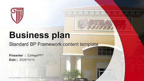 Strayer University-Florida（Miramar campus） Competition/Entrepreneurship Contest PPT Template