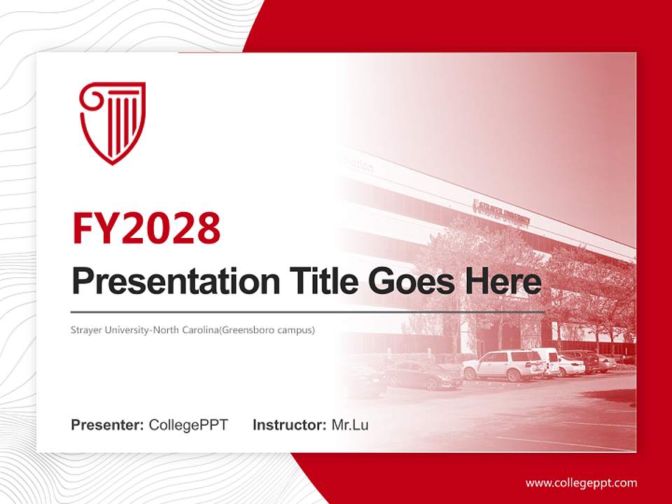Strayer University-North Carolina(Greensboro campus) Academic Presentation/Research Findings Report PPT Template4:3 ratio PPT effect preview image5