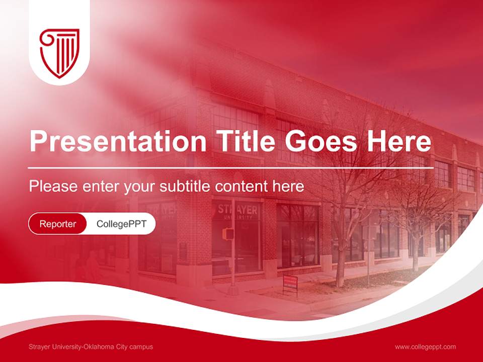 Strayer University-Oklahoma City campus Lecture Sharing and Networking Event PPT Template4:3 ratio PPT effect preview image4