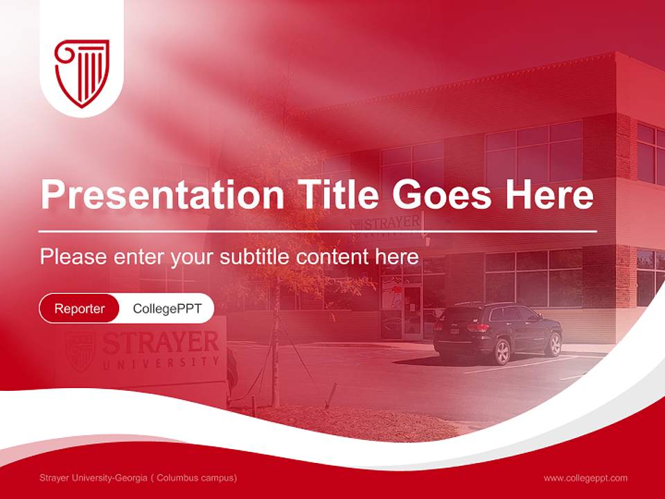 Strayer University-Georgia（Columbus campus) Lecture Sharing and Networking Event PPT Template4:3 ratio PPT effect preview image4