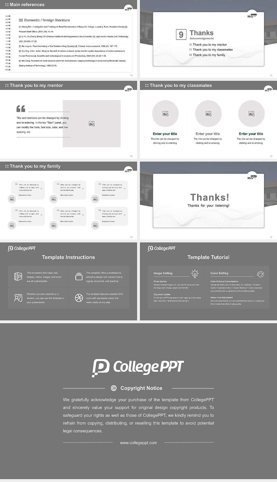 Yeshiva of the Telshe Alumni Graduation Thesis Defense PPT Template16:9 ratio PPT effect preview image7
