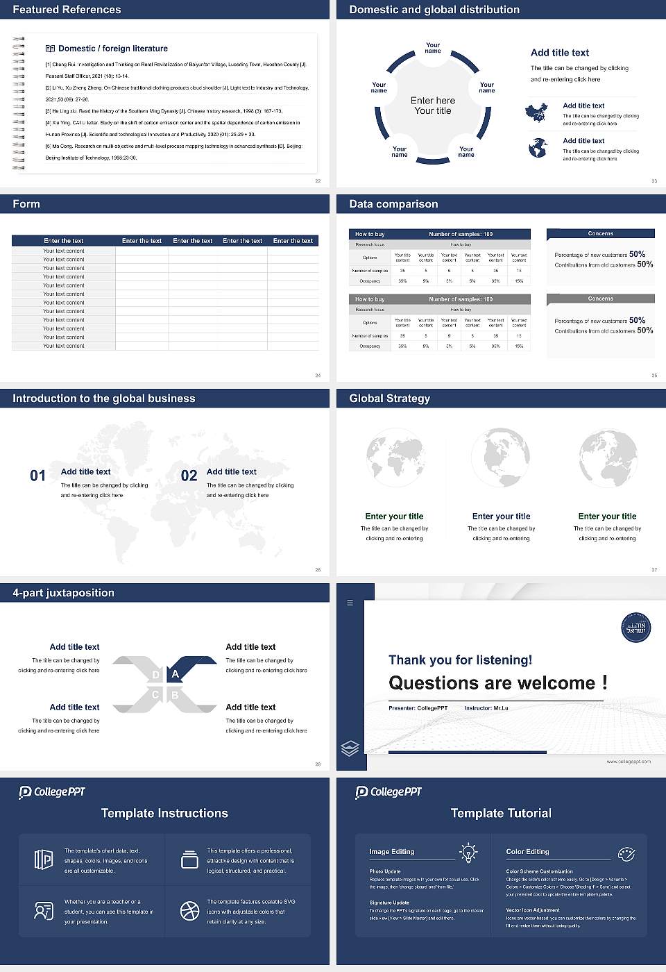 Yeshiva Ohr Yisrael Thesis Proposal/Graduation Defense PPT Template16:9 ratio PPT effect preview image4