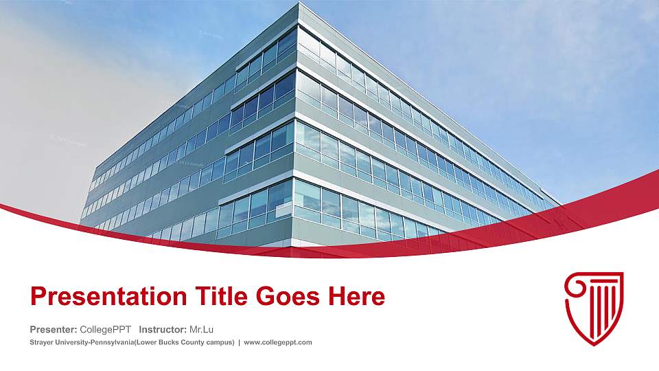 Strayer University-Pennsylvania(Lower Bucks County campus) Course/Courseware Creation PPT Template16:9 ratio PPT effect preview image
