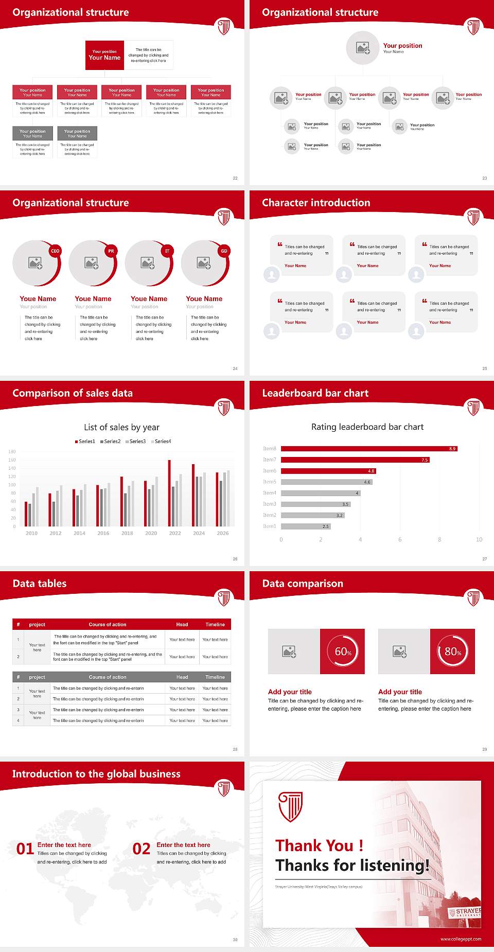 Strayer University-West Virginia(Teays Valley campus) Academic Presentation/Research Findings Report PPT Template4:3 ratio PPT effect preview image4