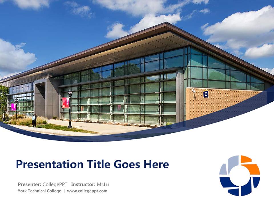 York Technical College Course/Courseware Creation PPT Template4:3 ratio PPT effect preview image5