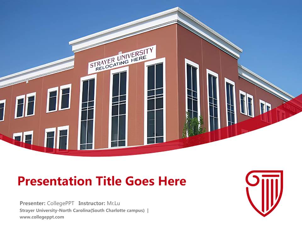 Strayer University-North Carolina(South Charlotte campus) Course/Courseware Creation PPT Template4:3 ratio PPT effect preview image5