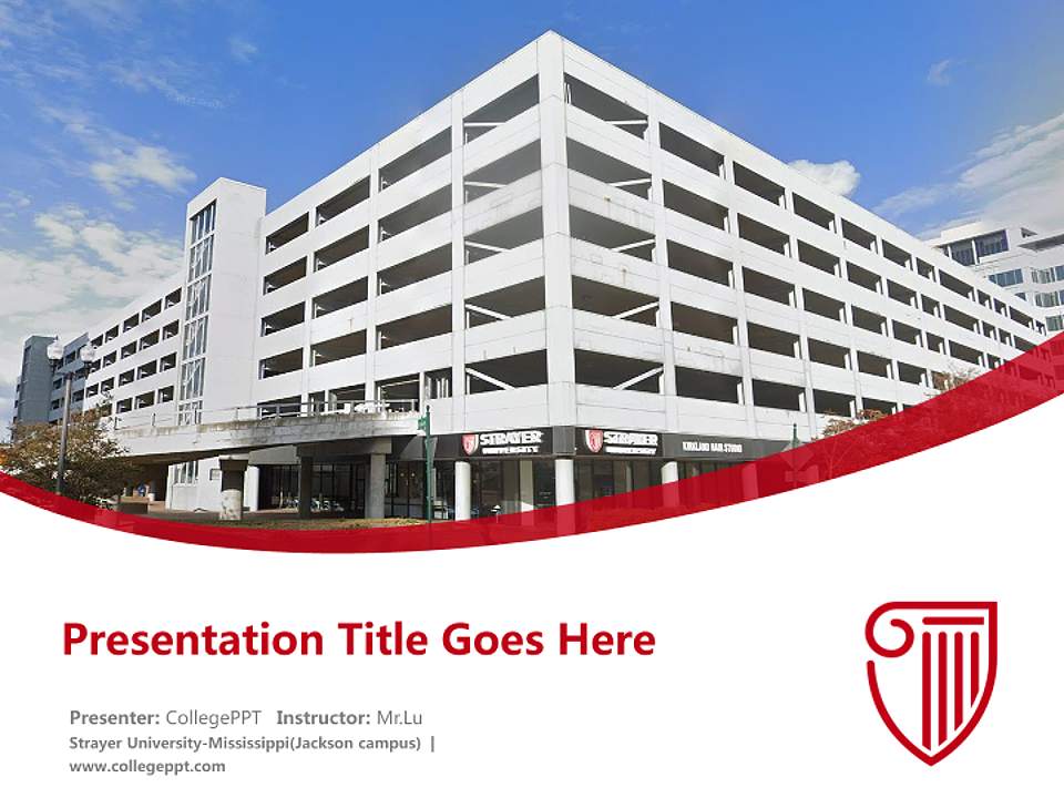 Strayer University-Mississippi(Jackson campus) Course/Courseware Creation PPT Template4:3 ratio PPT effect preview image5