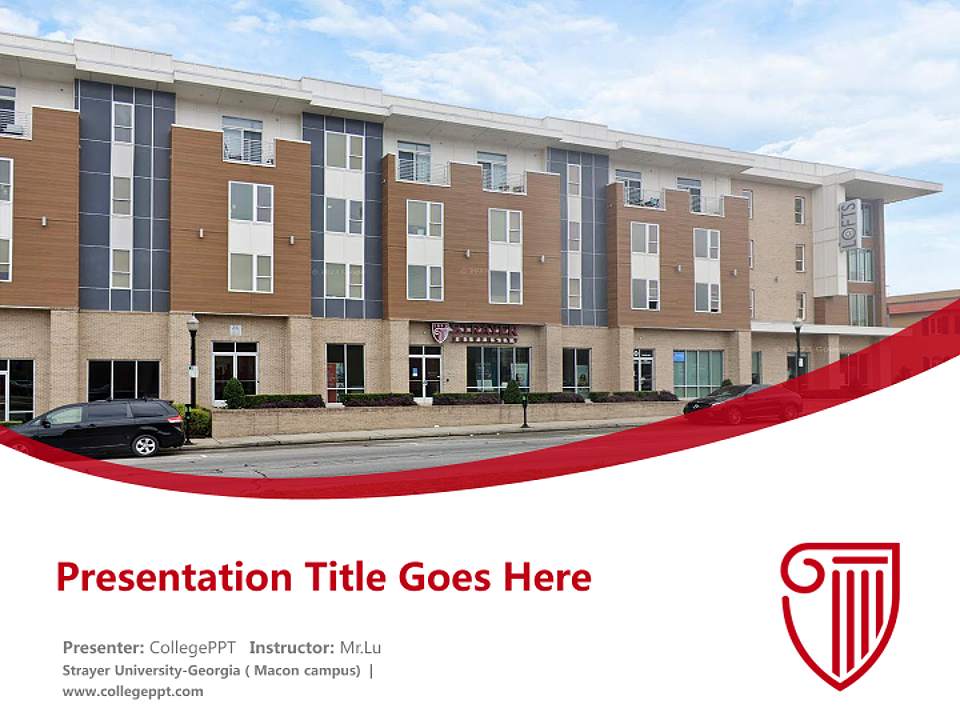 Strayer University-Georgia（Macon campus) Course/Courseware Creation PPT Template4:3 ratio PPT effect preview image5
