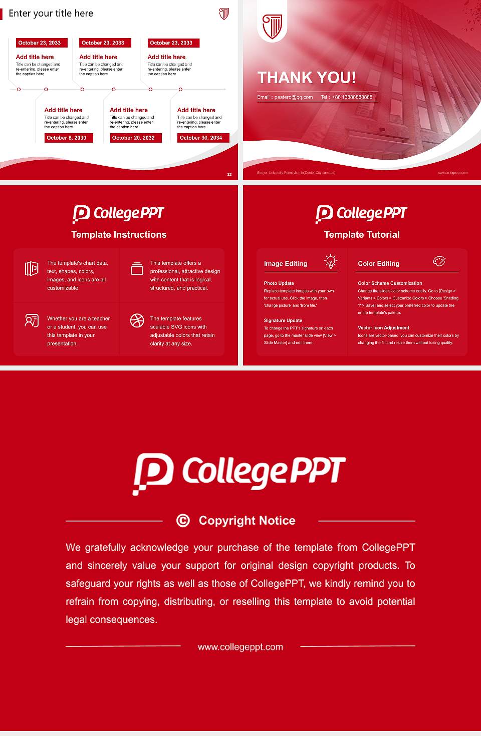 Strayer University-Pennsylvania(Center City campus) Lecture Sharing and Networking Event PPT Template4:3 ratio PPT effect preview image4