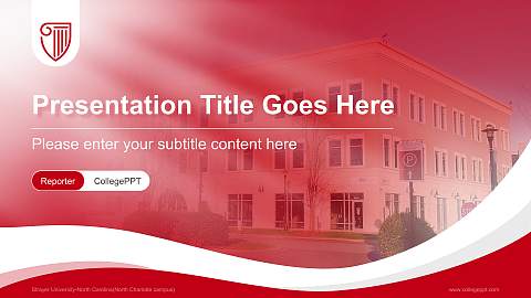 Strayer University-North Carolina(North Charlotte campus) Lecture Sharing and Networking Event PPT Template