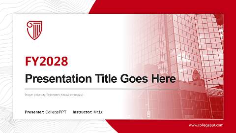 Strayer University-Tennessee（Knoxville campus） Academic Presentation/Research Findings Report PPT Template