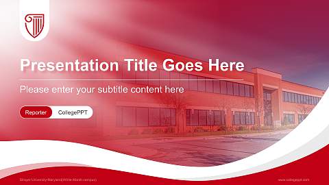 Strayer University-Maryland(White Marsh campus) Lecture Sharing and Networking Event PPT Template