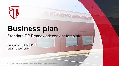 Strayer University-Georgia（Augusta campus） Competition/Entrepreneurship Contest PPT Template