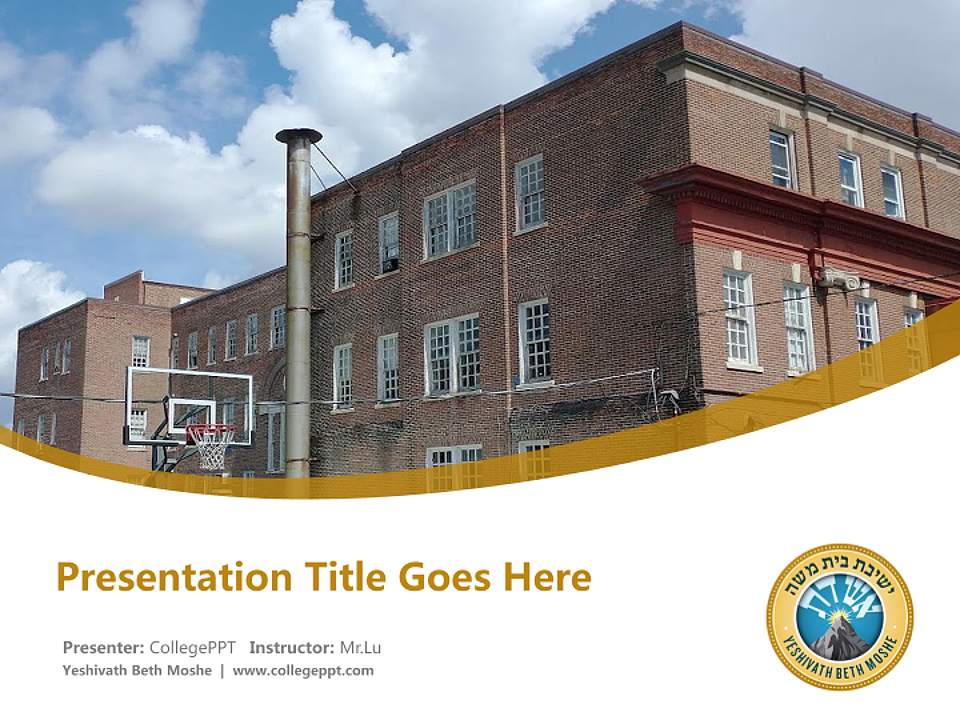 Yeshivath Beth Moshe Course/Courseware Creation PPT Template4:3 ratio PPT effect preview image5