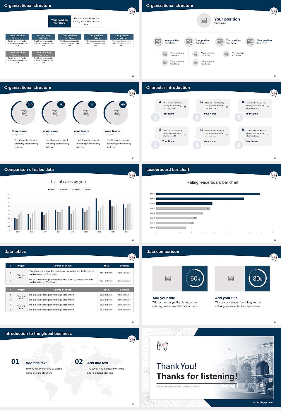 Yeshiva Ohr Elchonon Chabad West Coast Talmudical Seminary Academic Presentation/Research Findings Report PPT Template16:9 ratio PPT effect preview image4