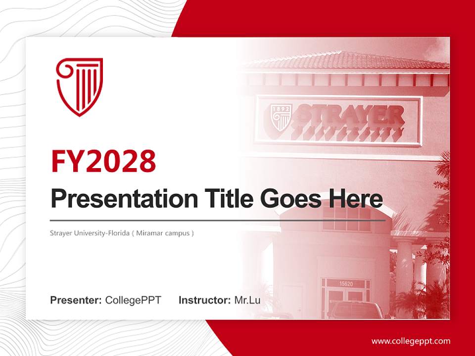 Strayer University-Florida（Miramar campus） Academic Presentation/Research Findings Report PPT Template4:3 ratio PPT effect preview image5