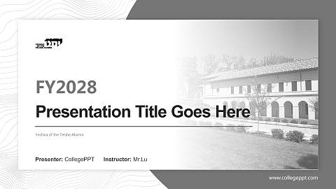 Yeshiva of the Telshe Alumni Academic Presentation/Research Findings Report PPT Template