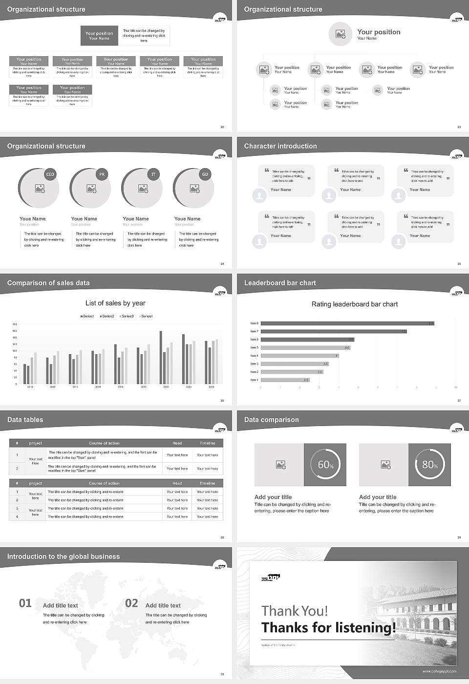 Yeshiva of the Telshe Alumni Academic Presentation/Research Findings Report PPT Template16:9 ratio PPT effect preview image4