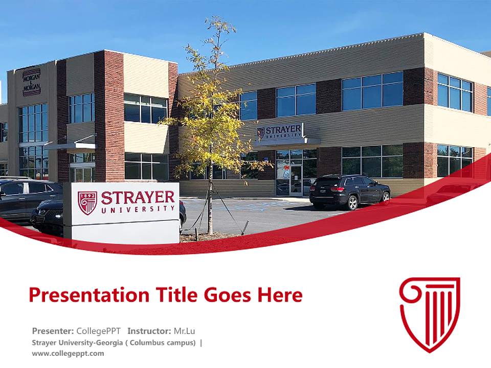 Strayer University-Georgia（Columbus campus) Course/Courseware Creation PPT Template4:3 ratio PPT effect preview image5
