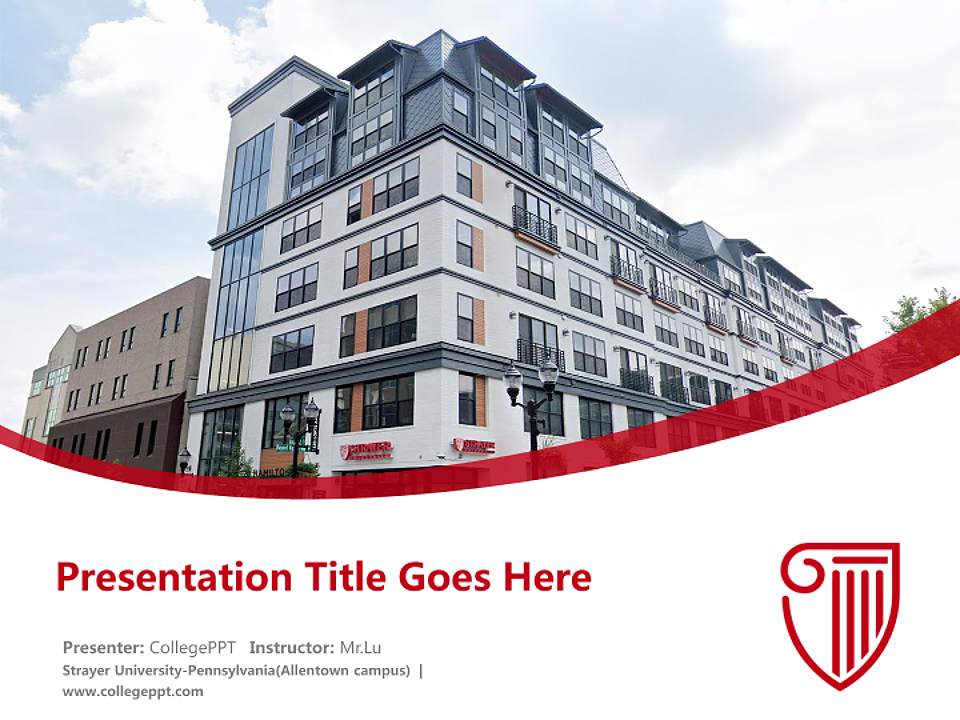 Strayer University-Pennsylvania(Allentown campus) Course/Courseware Creation PPT Template4:3 ratio PPT effect preview image5