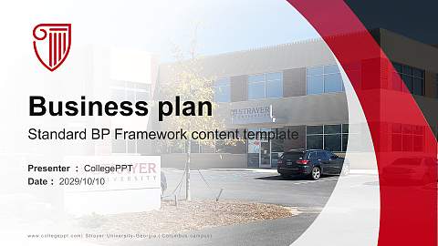 Strayer University-Georgia（Columbus campus) Competition/Entrepreneurship Contest PPT Template